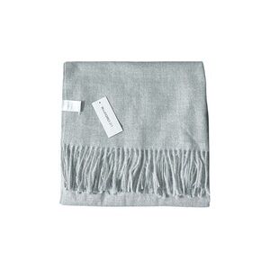 Liz Claiborne Light Heather Grey Scarf Soft Wrap Knit